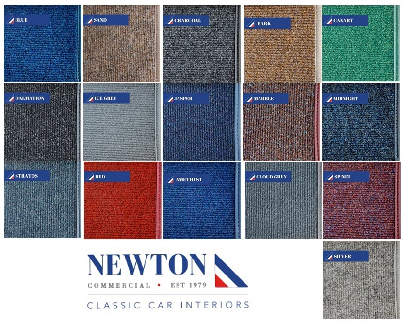 Beetle Carpet Set - Narrow Weave - Cool Air VW